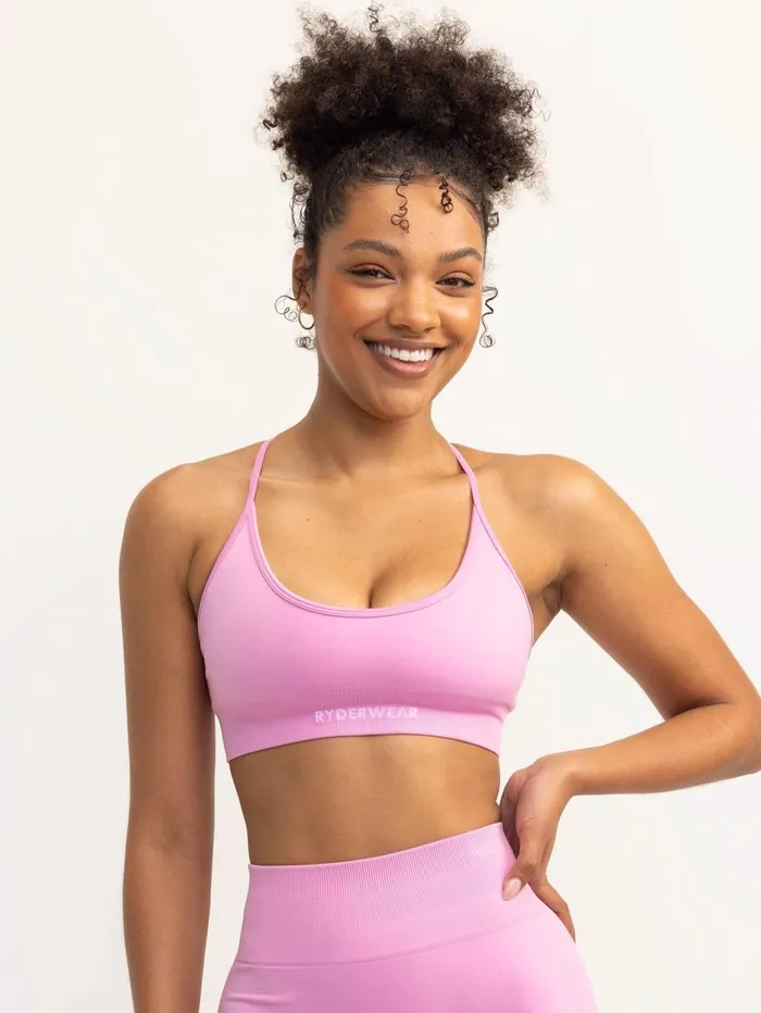 Lift 20 Seamless Sports Bra 8211 Musk Pink Women Ryderwear Sports Bras