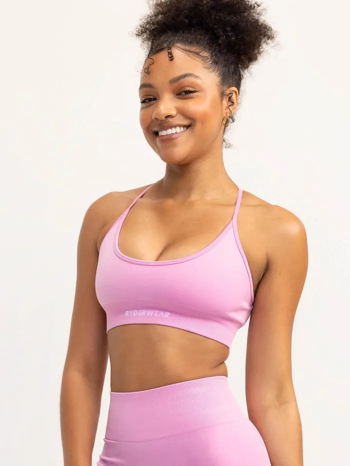 Lift 20 Seamless Sports Bra 8211 Musk Pink Women Ryderwear Sports Bras