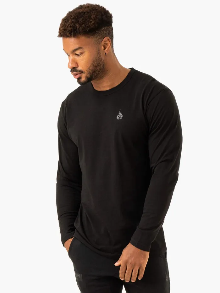 Lift Long Sleeve TShirt 8211 Black Men Ryderwear TShirts