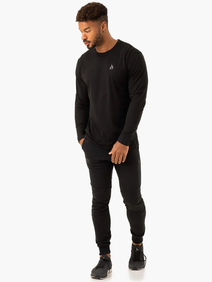 Lift Long Sleeve TShirt 8211 Black Men Ryderwear TShirts