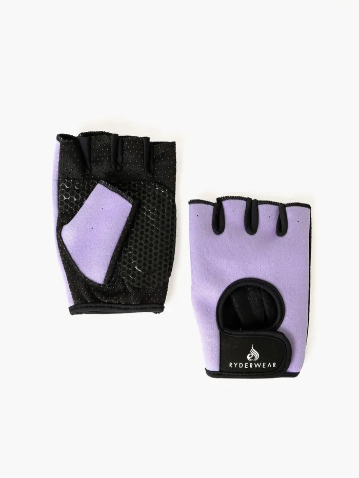 Lifting Gloves 8211 Lavender Women Ryderwear Weightlifting Gloves