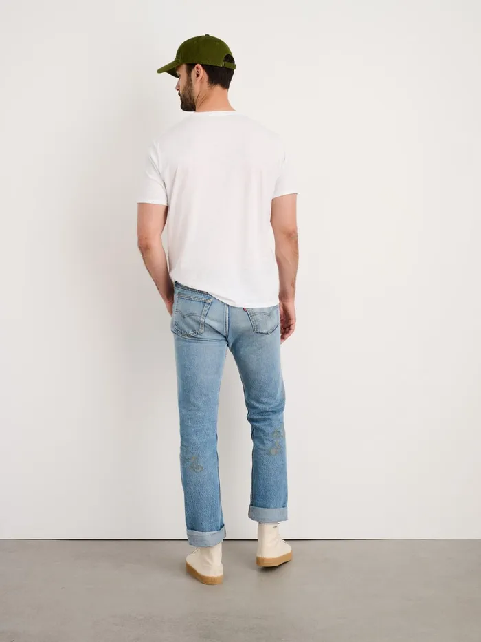 Lightweight Mercer Tee White Men Alex Mill Tees Polos