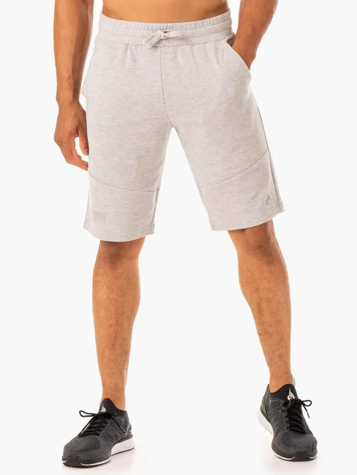 Limitless Track Short 8211 Grey Marl Men Ryderwear Gym Shorts