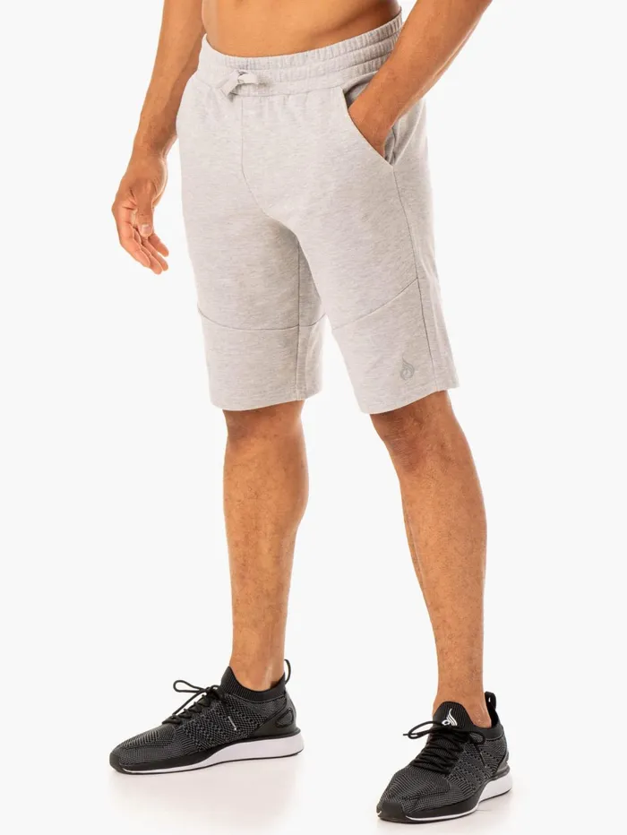 Limitless Track Short 8211 Grey Marl Men Ryderwear Gym Shorts