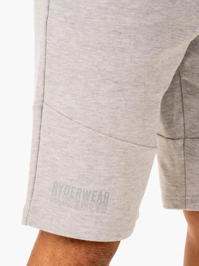 Limitless Track Short 8211 Grey Marl Men Ryderwear Gym Shorts