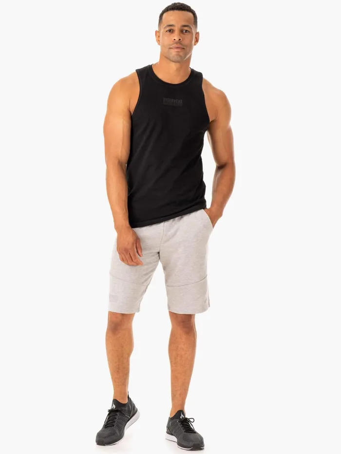 Limitless Track Short 8211 Grey Marl Men Ryderwear Gym Shorts