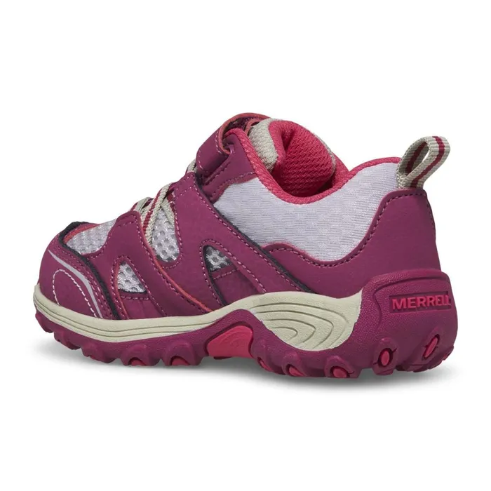 Little Trail Chaser Jr Shoe Berrygrey Kids Merrell Easy On Easy Off