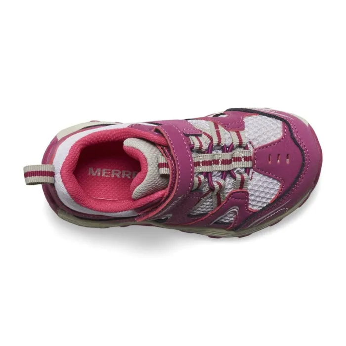 Little Trail Chaser Jr Shoe Berrygrey Kids Merrell Easy On Easy Off