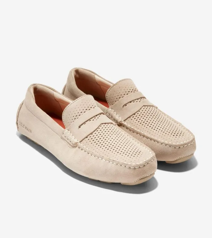 Loafers and Drivers Men Cole Haan Grand Laser Penny Driver Sesamedune
