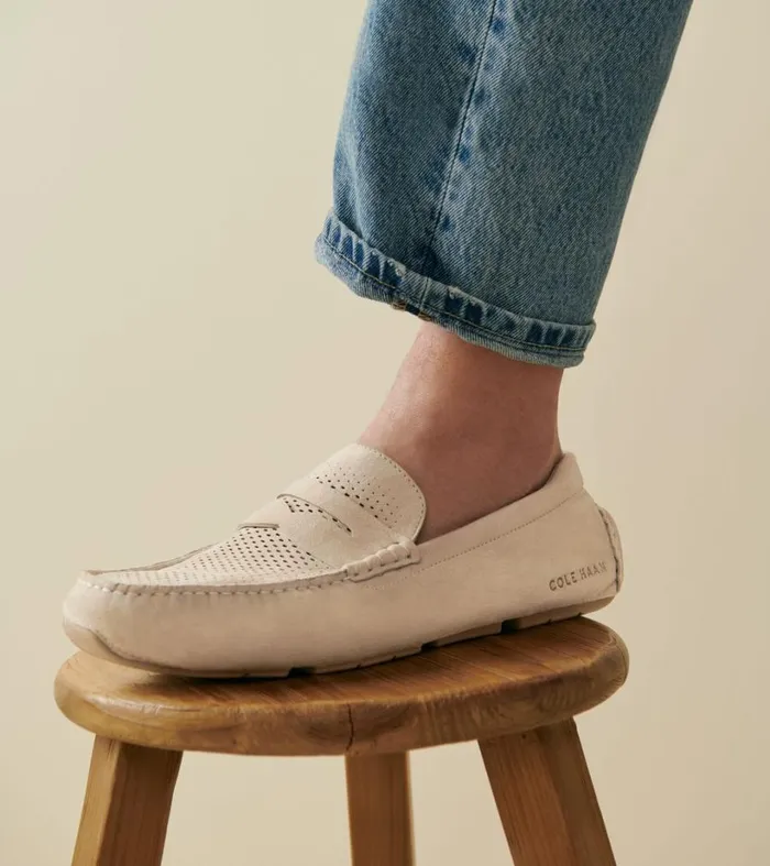 Loafers and Drivers Men Cole Haan Grand Laser Penny Driver Sesamedune