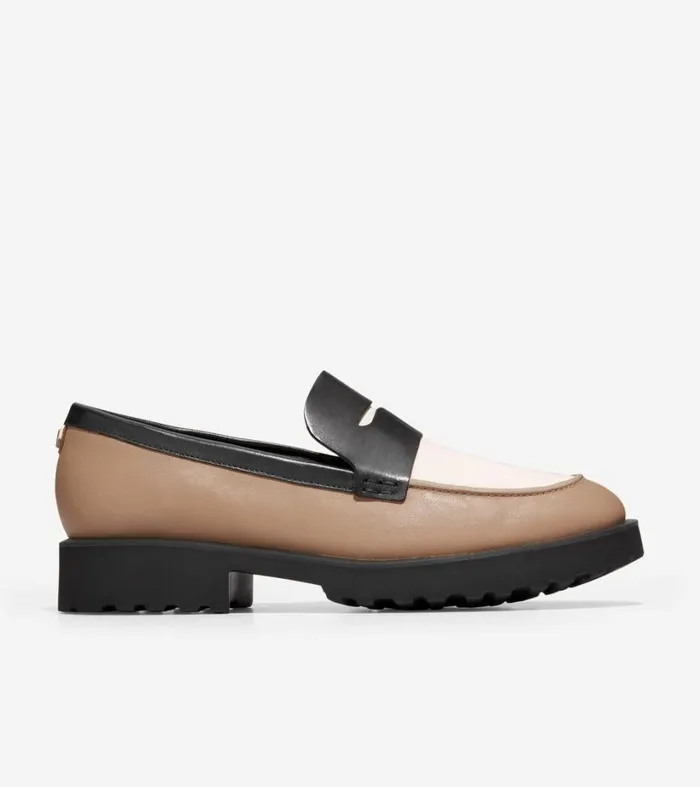 Loafers and Drivers Women Cole Haan Geneva Loafer Birch Beigeivoryblack
