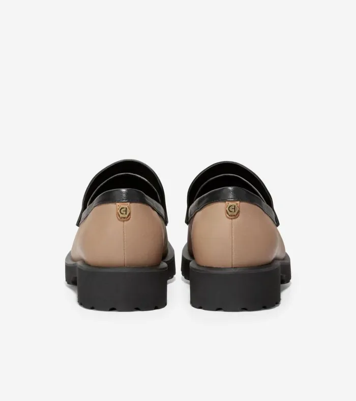 Loafers and Drivers Women Cole Haan Geneva Loafer Birch Beigeivoryblack