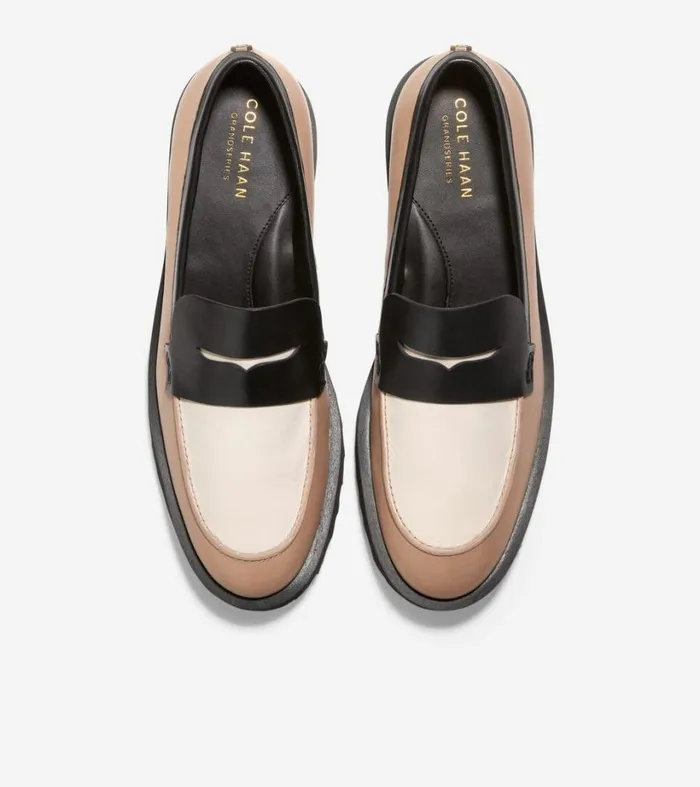 Loafers and Drivers Women Cole Haan Geneva Loafer Birch Beigeivoryblack