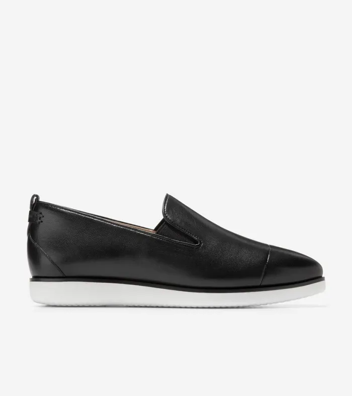 Loafers and Drivers Women Cole Haan Grand Ambition SlipOn Loafer Black Leather