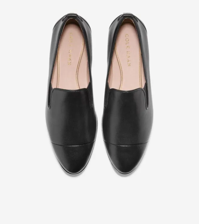 Loafers and Drivers Women Cole Haan Grand Ambition SlipOn Loafer Black Leather