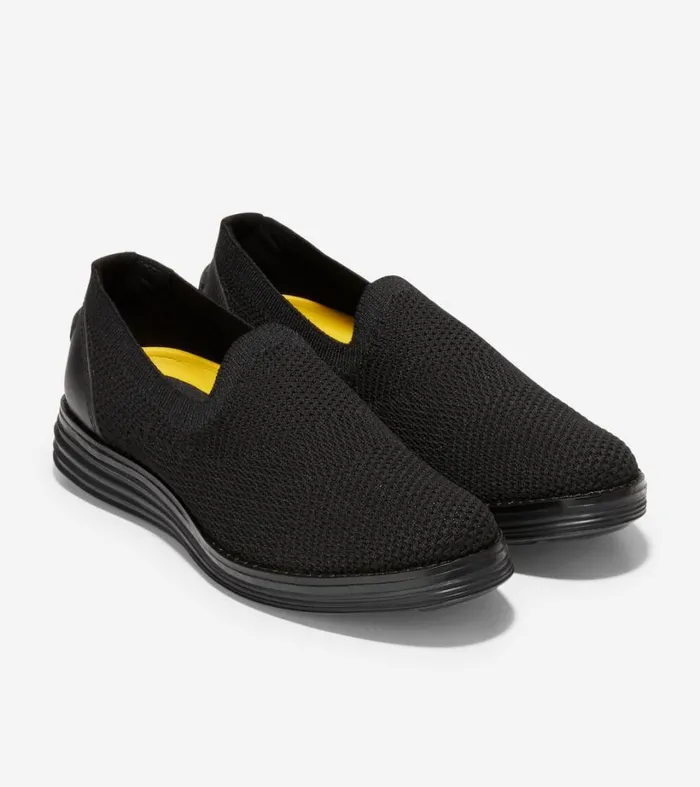 Loafers and Drivers Women Cole Haan riginalGrand Meridian Loafer Black Knitblack