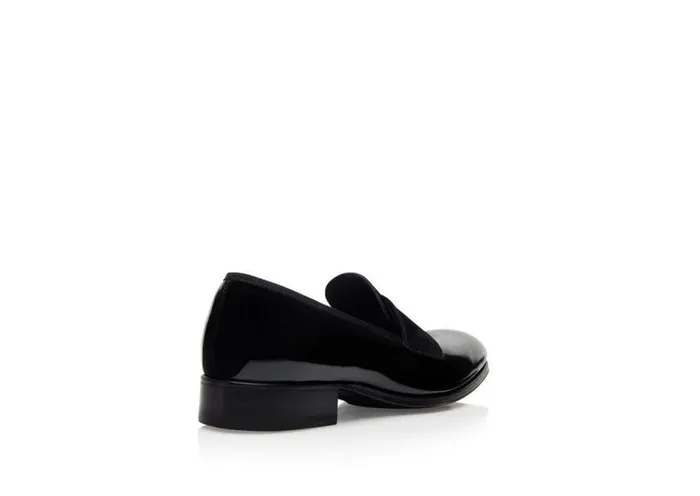 Loafers Men TOM FORD PATENT LEATHER EDGAR EVENING SLIPPER Black Loafers Men TOM FORD PATENT LEATHER EDGAR EVENING SLIPPER Black