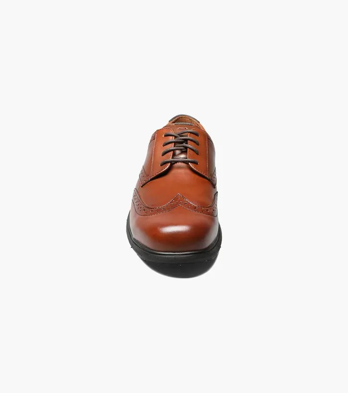 Loedin Steel Toe Wingtip Oxford Brown Men Florsheim Safety Shoes