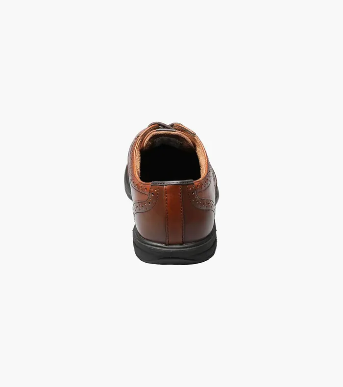 Loedin Steel Toe Wingtip Oxford Brown Men Florsheim Safety Shoes