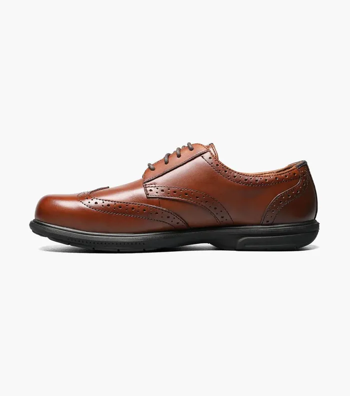 Loedin Steel Toe Wingtip Oxford Brown Men Florsheim Safety Shoes