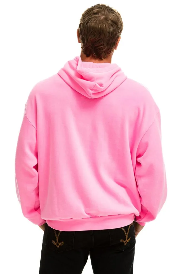 LOGO PULLOVER RELAXED HOODIE 8211 NEON PINK Women Aviator Nation Hoodies