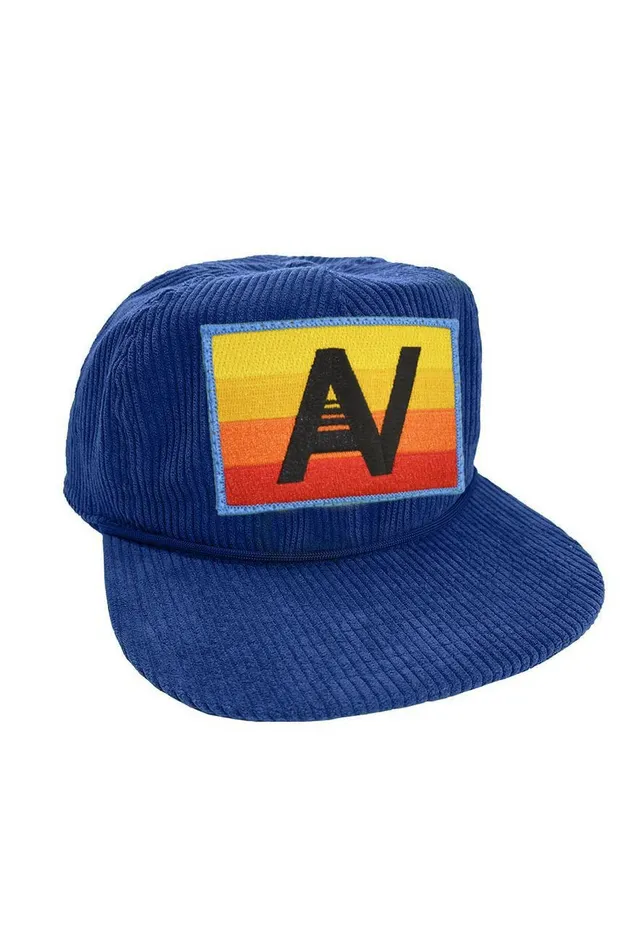 LOGO RAINBOW 8211 VINTAGE CORDUROY TRUCKER HAT WomenMen Aviator Nation Trucker Hats