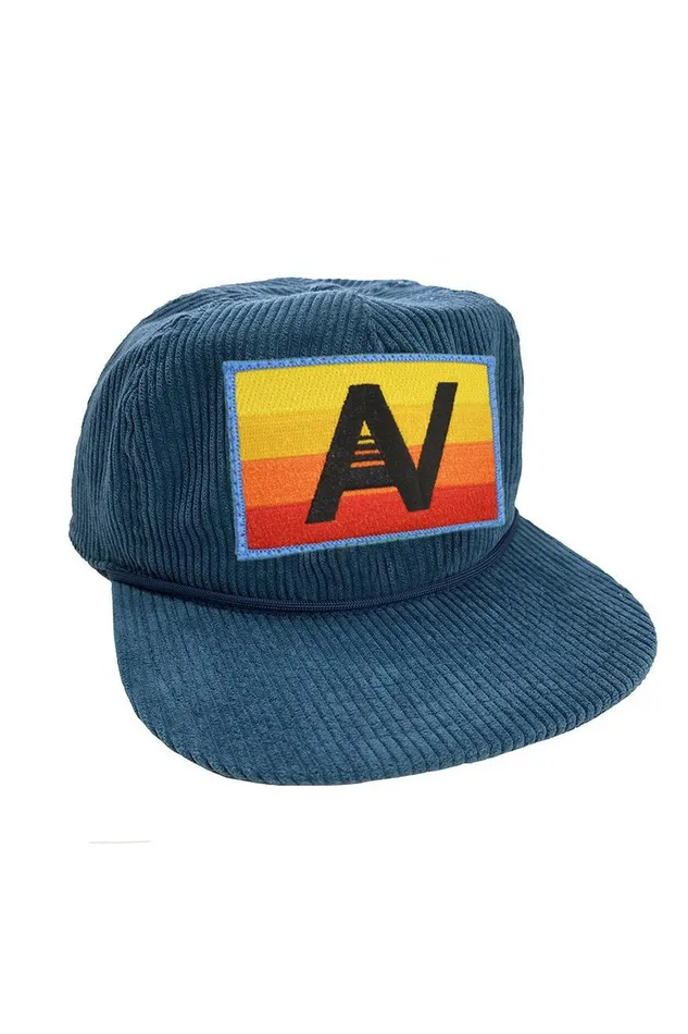 LOGO RAINBOW 8211 VINTAGE CORDUROY TRUCKER HAT WomenMen Aviator Nation Trucker Hats