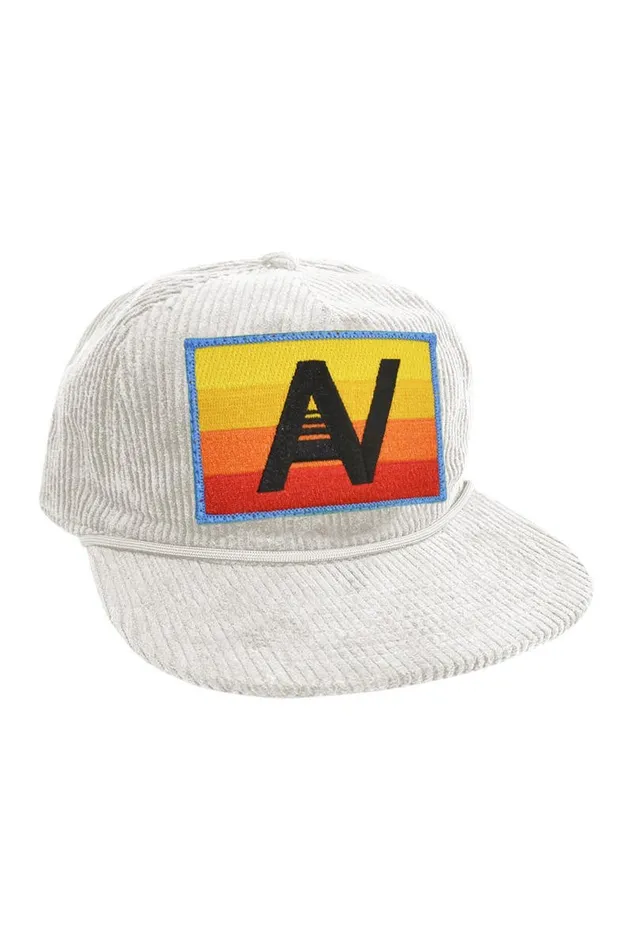 LOGO RAINBOW 8211 VINTAGE CORDUROY TRUCKER HAT WomenMen Aviator Nation Trucker Hats