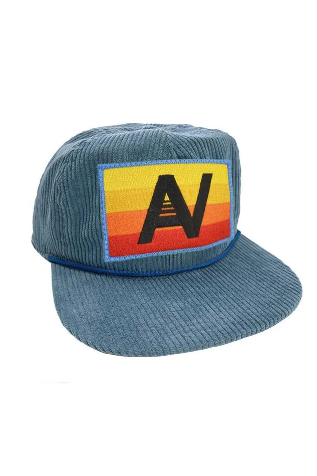 LOGO RAINBOW 8211 VINTAGE CORDUROY TRUCKER HAT WomenMen Aviator Nation Trucker Hats