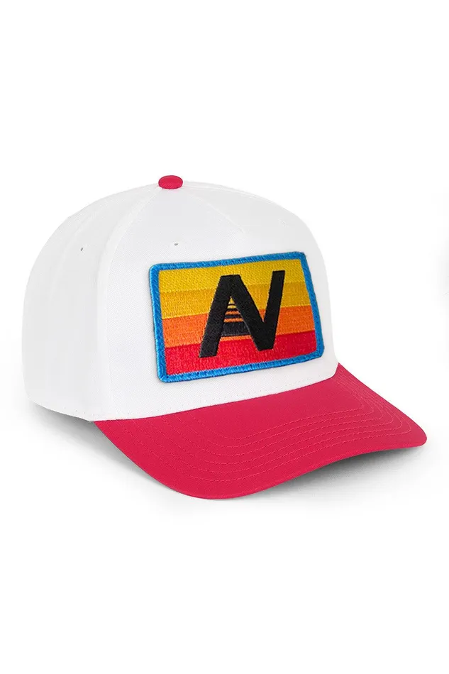 LOGO RAINBOW 8211 VINTAGE LOW RISE TWILL HAT WomenMen Aviator Nation Trucker Hats