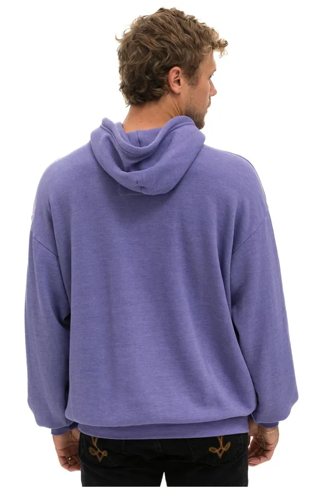 LOGO STITCH PULLOVER RELAXED HOODIE 8211 LAVENDER Women Aviator Nation Hoodies