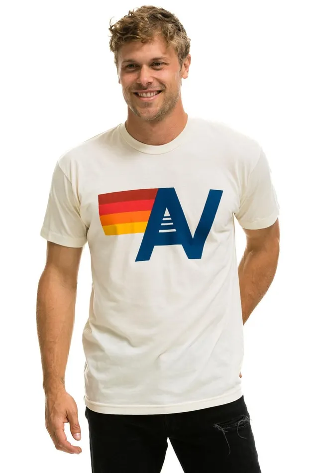 LOGO TEE 8211 VINTAGE WHITE Men Aviator Nation Tees