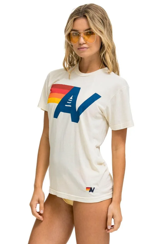 LOGO TEE 8211 VINTAGE WHITE Men Aviator Nation Tees