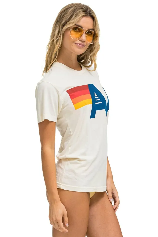 LOGO TEE 8211 VINTAGE WHITE Men Aviator Nation Tees