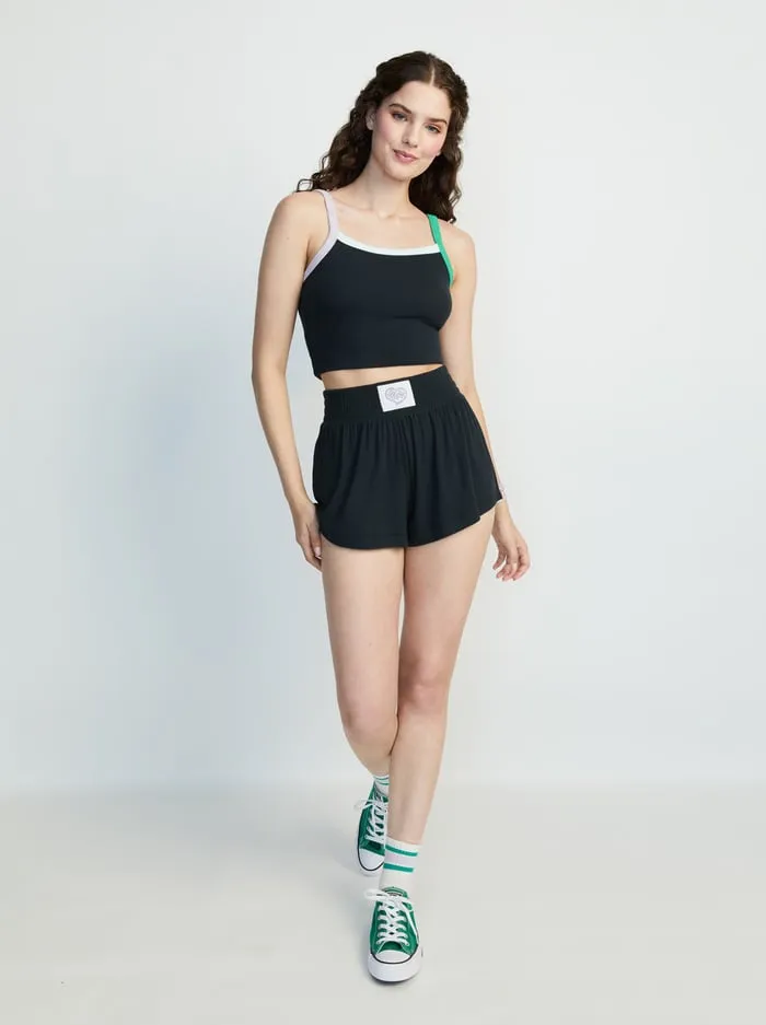Loungewear Women Alice Olivia Big Feelings Laila Boxer Pj Set Black