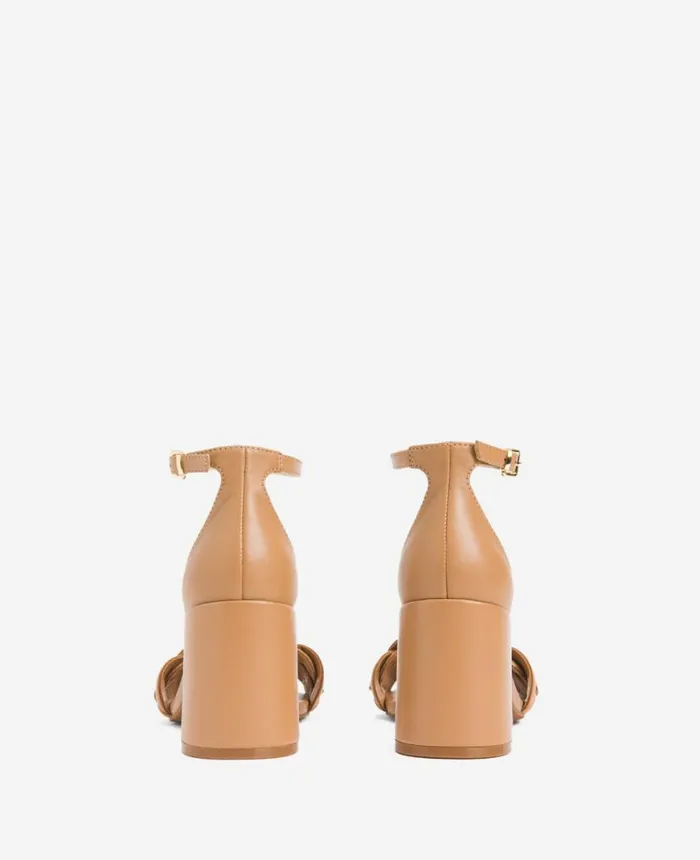 Luisa Woven Heeled Sandal Classic Tan Women Kenneth Cole Pumps and Heels Luisa Woven Heeled Sandal Classic Tan Women Kenneth Cole Pumps and Heels