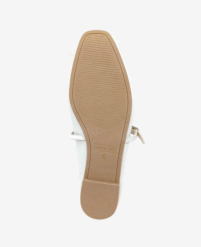 Magnolia Leather Ballet Flat Ecru Leather Women Kenneth Cole Flats and Loafers Magnolia Leather Ballet Flat Ecru Leather Women Kenneth Cole Flats and Loafers