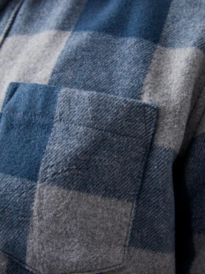 Man French Connection Shirts Neve Check Shirt Blue Check