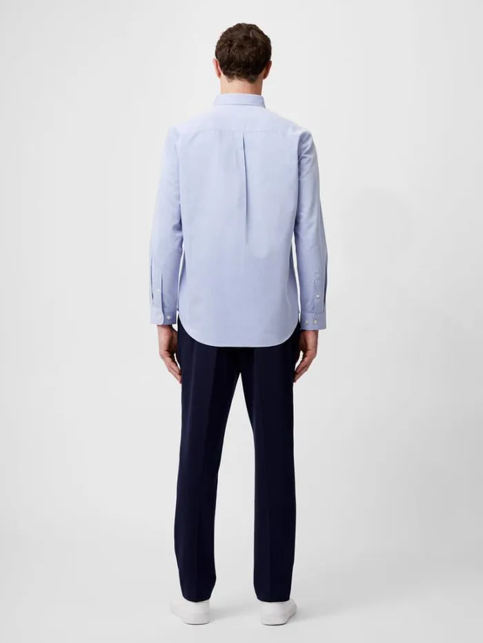 Man French Connection Shirts Regular Fit Button Down Oxford Shirt Light Blue
