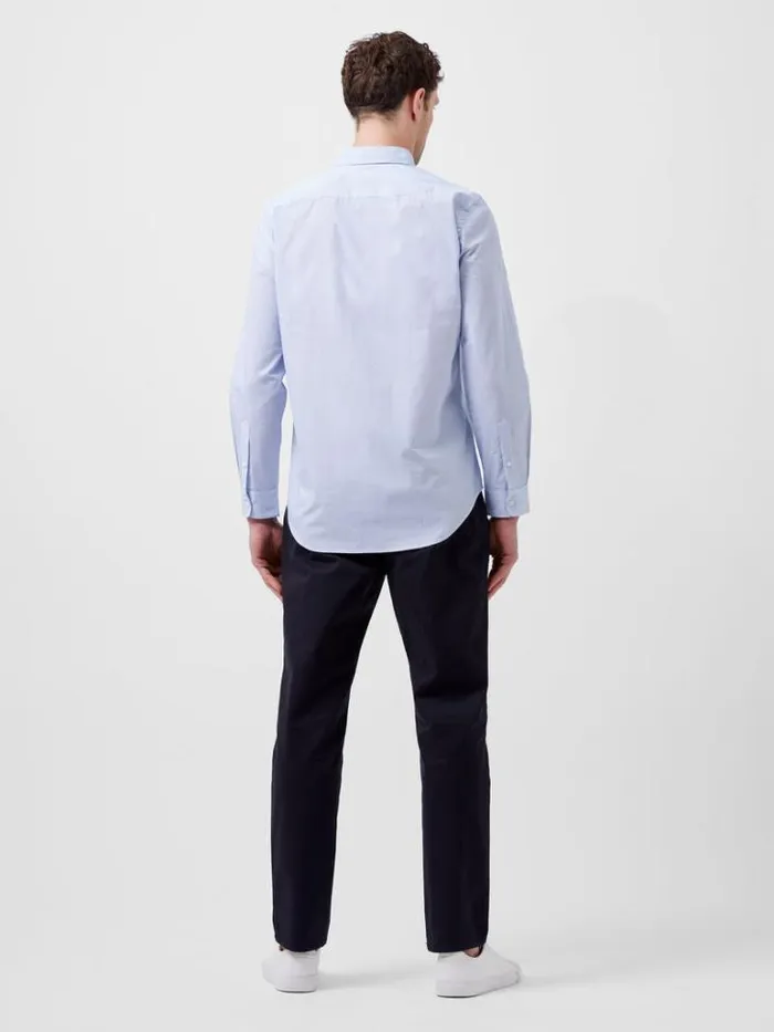 Man French Connection Shirts Regular Fit Classic Collar Geo Shirt Blue Dot Print