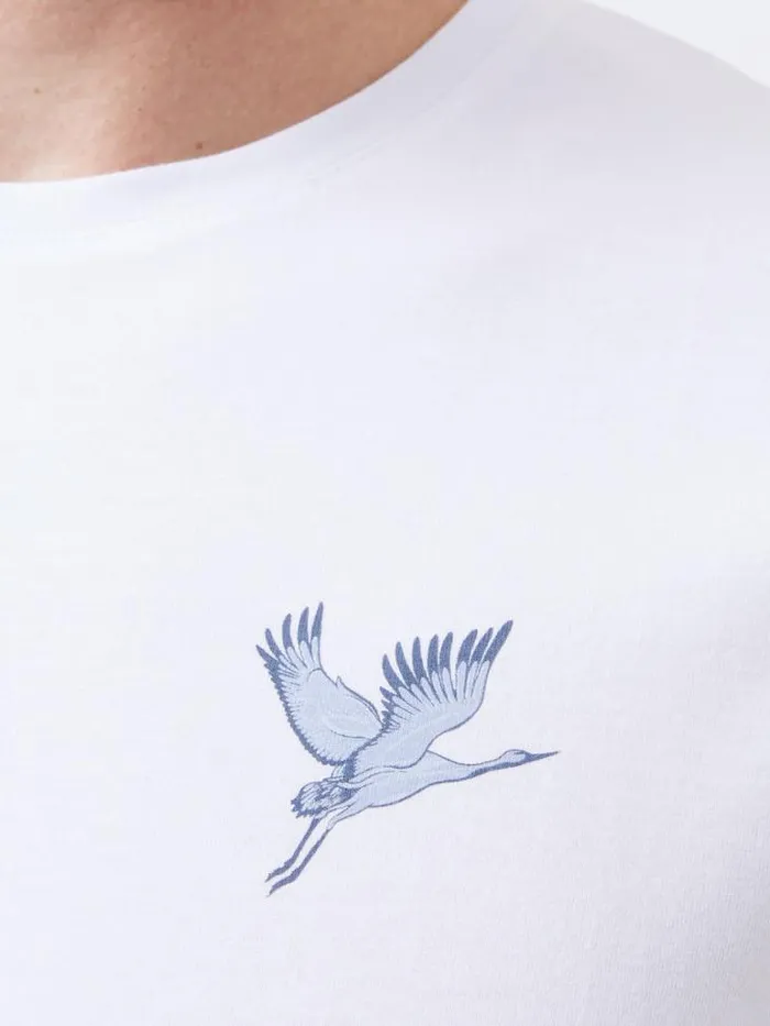 Man French Connection TShirts and Polo Shirts Cormorant Organic Graphic TShirt White
