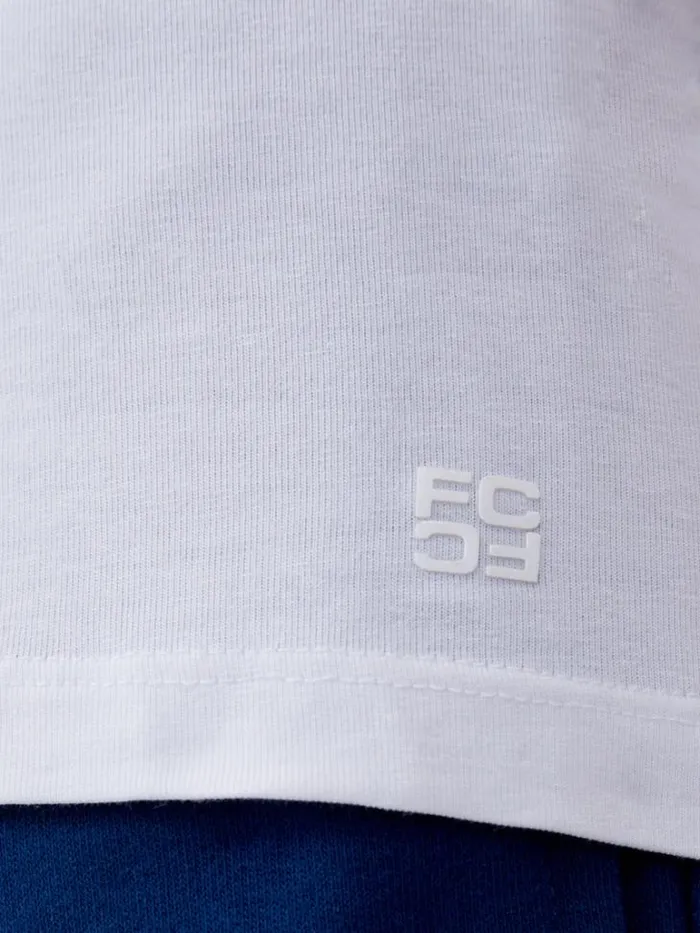 Man French Connection TShirts and Polo Shirts Short Sleeve Stretch TShirt White