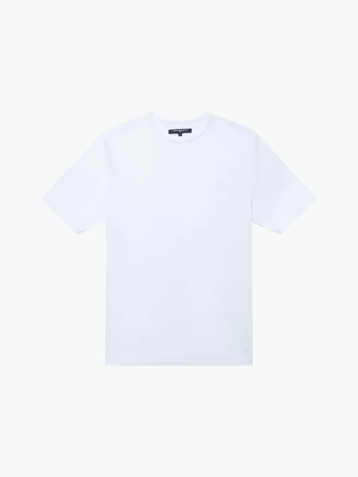 Man French Connection TShirts and Polo Shirts Short Sleeve Stretch TShirt White