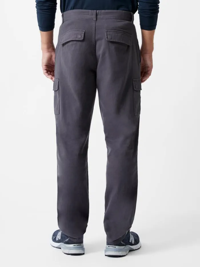 Man French Connection Trousers Smart Cargo Pants Dark Grey