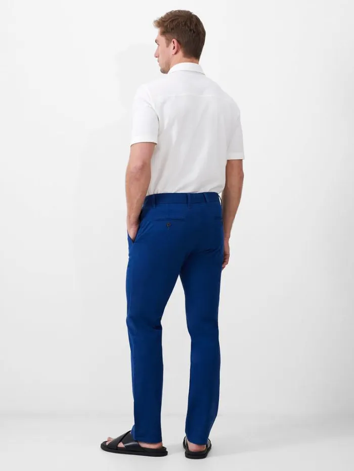 Man French Connection Trousers Stretch Chino Trousers Navy