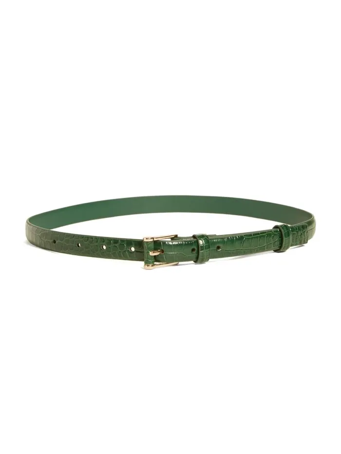Marciano Belts Women Crocodile Trouser Belt Green Marciano Belts Women Crocodile Trouser Belt Green