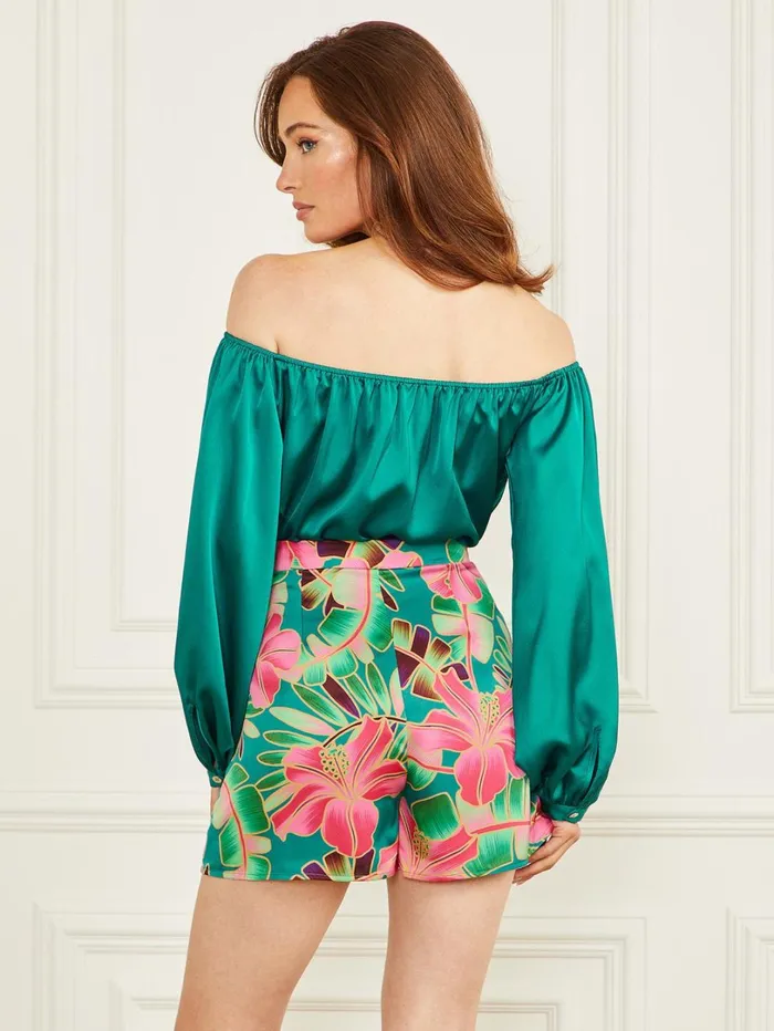 Marciano Blouses Women Candice OffTheShoulder Top Green Marciano Blouses Women Candice OffTheShoulder Top Green