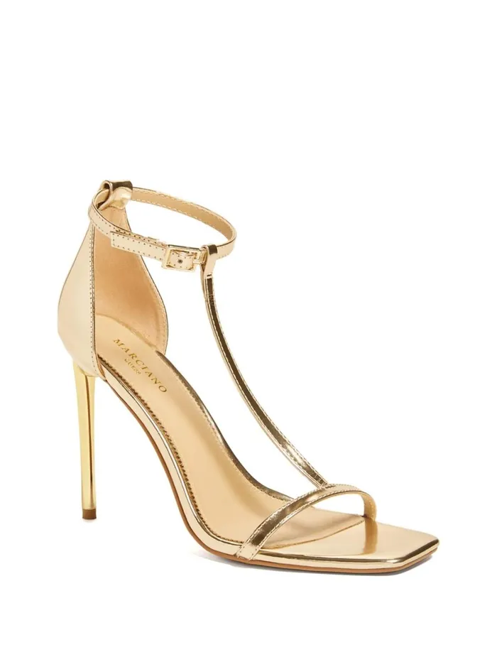 Marciano Dress Women Heeled TStrap Sandal Gold