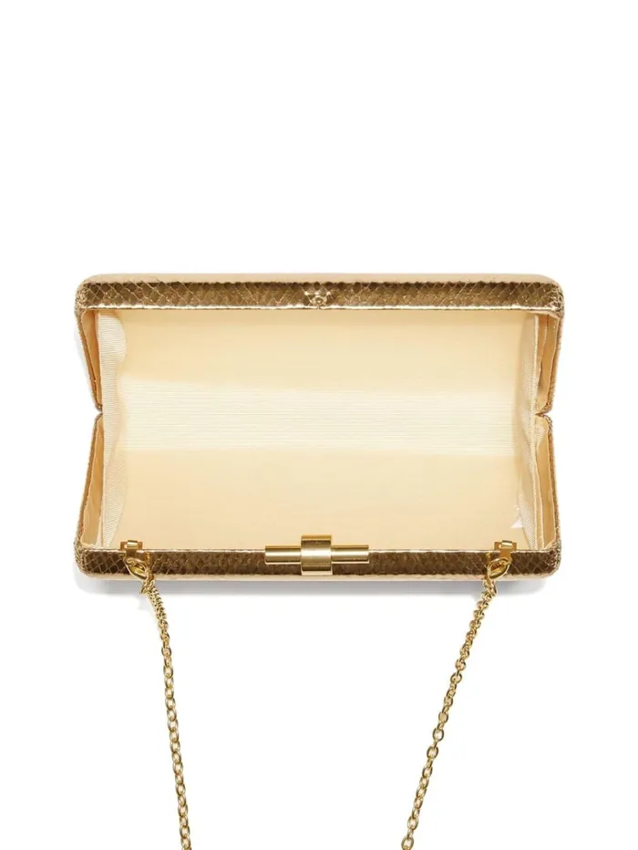 Marciano Handbags Women GoldTone Python Clutch Rosegold Marciano Handbags Women GoldTone Python Clutch Rosegold