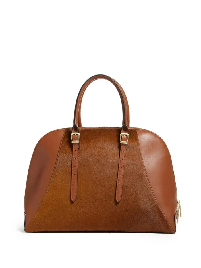 Marciano Handbags Women Lady Luxe Leather Dome Brown